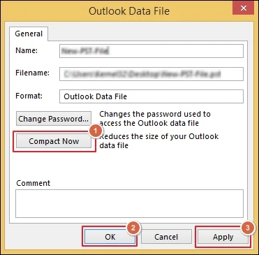 Apply to save all the recent changes