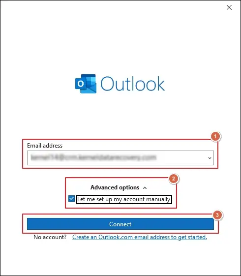 enter email address