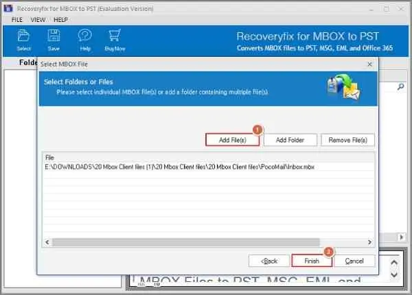 add mbox files