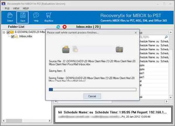 mbox to pst conversion