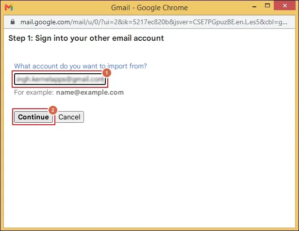 Enter email address 