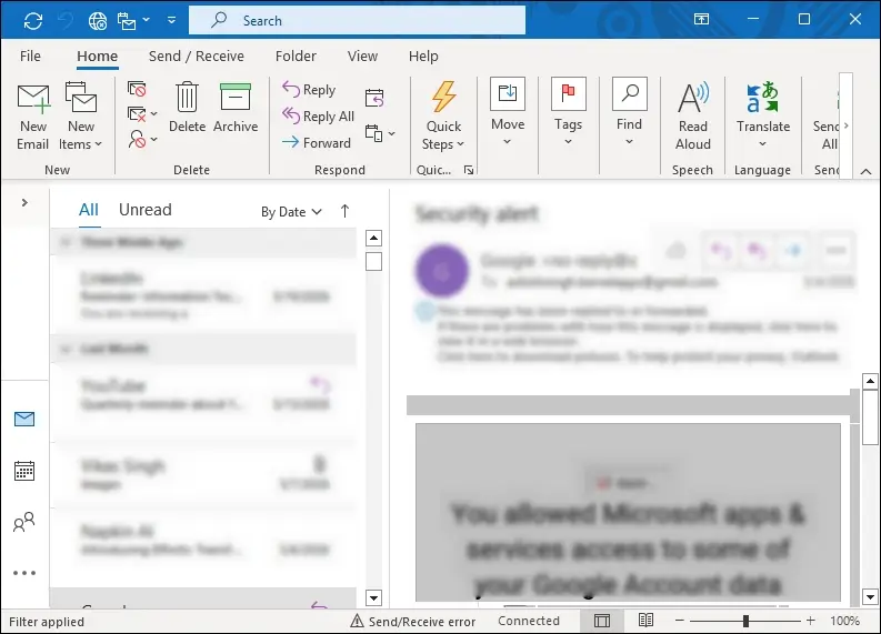 access email, ctrl+a to select all, then ctrl+c to copy.