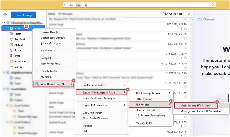 Export All Messages
