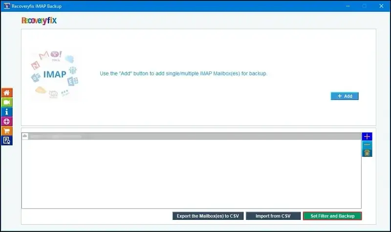 Set Filter and Backup