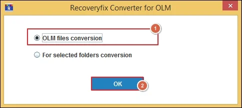 OLM files conversion