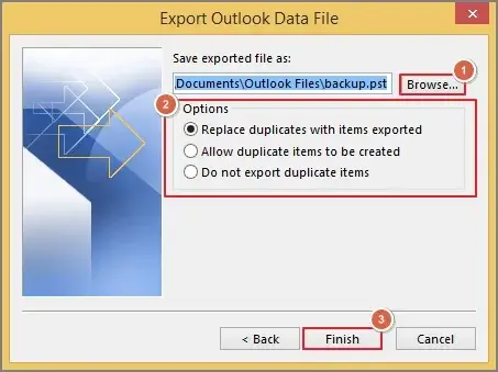Click Finish to complete the process