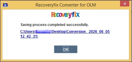 conversion process is completed