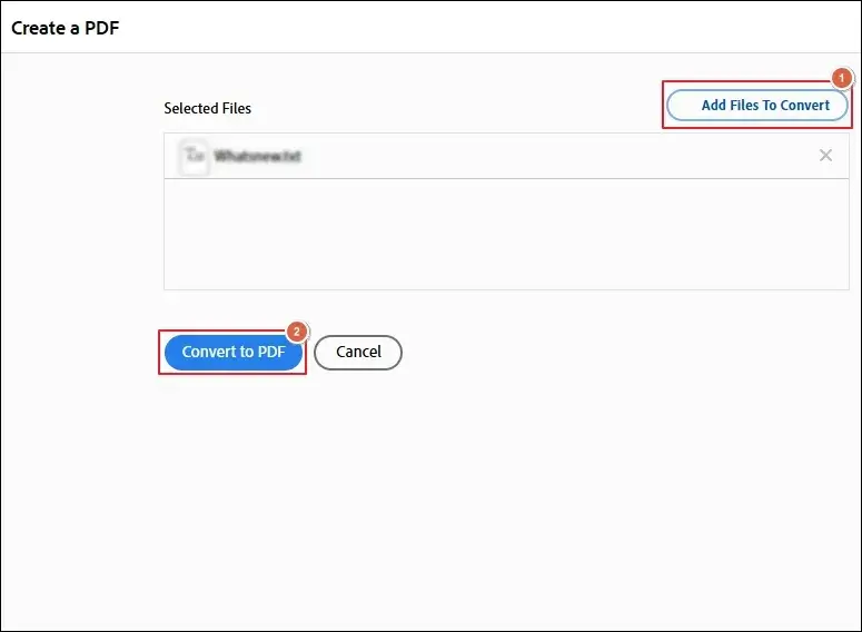 Create to PDF