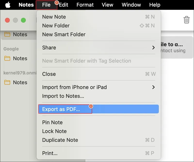 go to File and proceed to Export as PDF