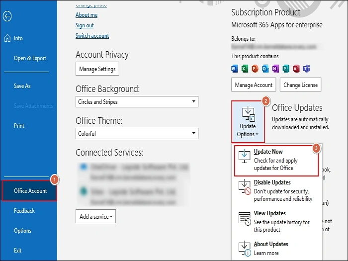 Update Outlook