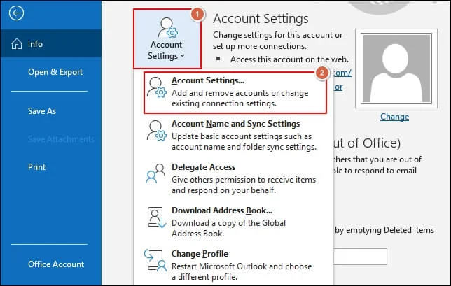 Account Settings