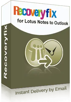 Recoveryfix Lotus Notes to Outlook box