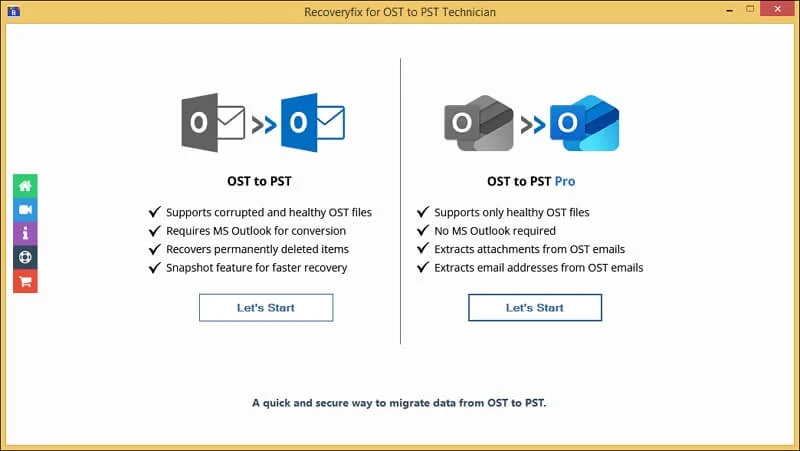 Select OST to PST pro.