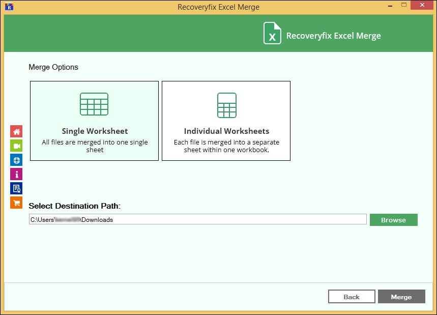 Choose single worksheet