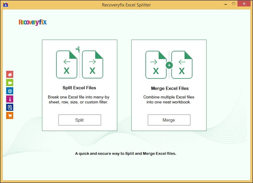 Select Split option
