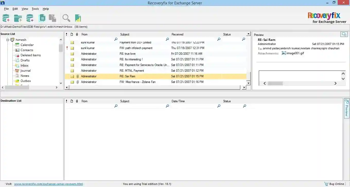 See the Preview of recovered file