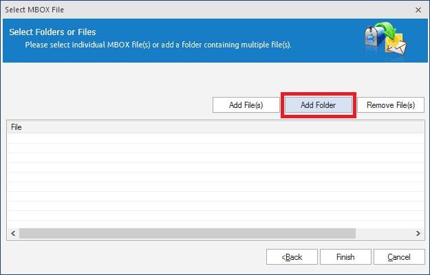 Add mbox file