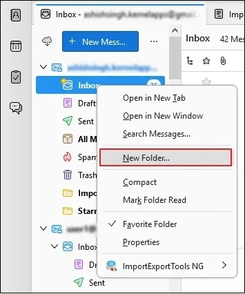 Create New Folder