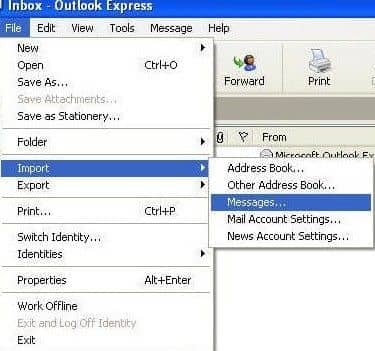 Select File & Import Messages
