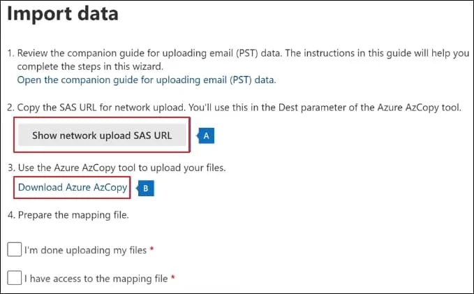 Download Azure AzCopy to download it to your local system