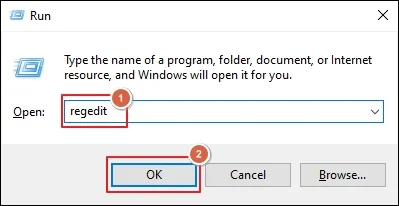 open the Run box
