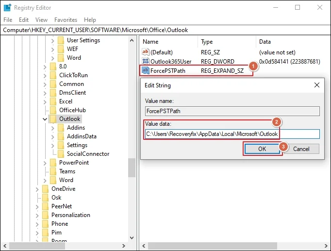 Edit String dialog box