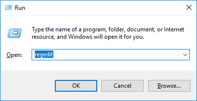 Press the Windows+R key to open the Run box