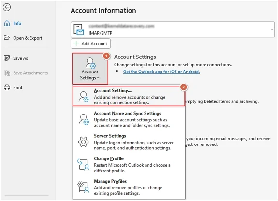 Account Settings
