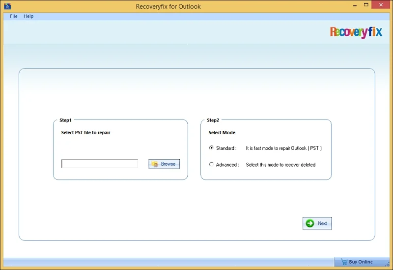 RecoveryFix Outlook PST repair