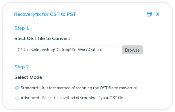 Convert OST files to PST