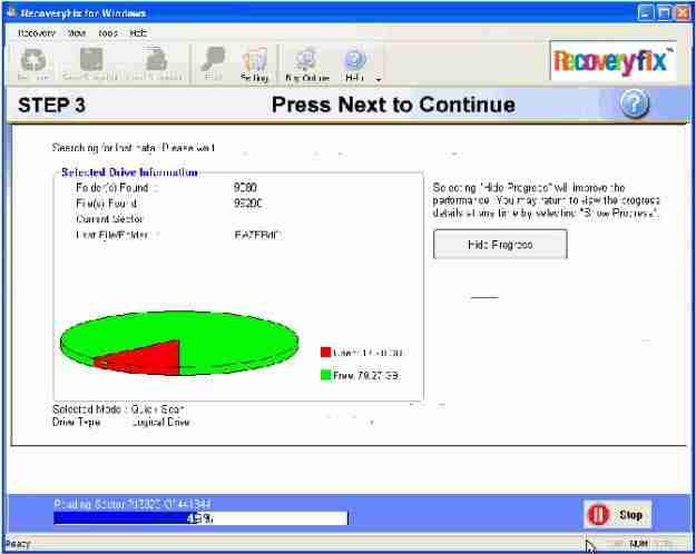 Depicting complete information about Drive