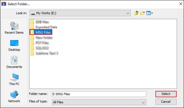 Click on Set Filter and Migrate
