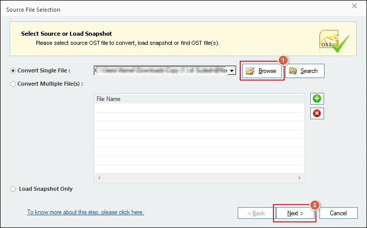 choose single or multiple files