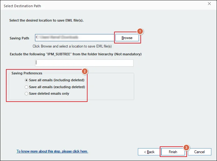 Saving Preferences