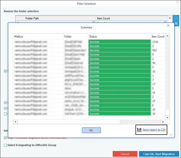 save report to CSV