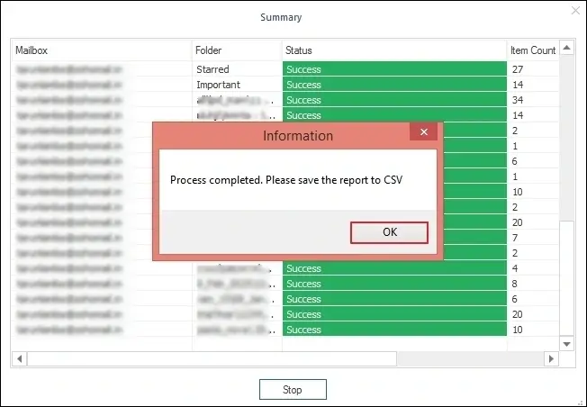 click on the OK option